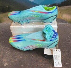 Adidas X Speedportal+ SG Soccer Cleats Clear Aqua Blue Men 7 | Wmn 8 GW8420